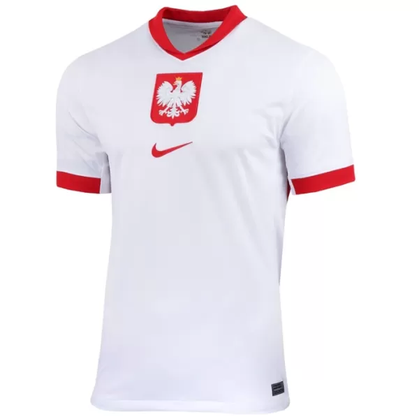 Camisolas Polônia Robert Lewandowski 9 Equipamento Principal Euro 2024