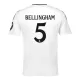 Camisolas Real Madrid Jude Bellingham 5 Equipamento Principal 24/25