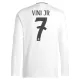 Camisolas Real Madrid Vinicius Junior 7 Equipamento Principal 24/25 Manga Comprida