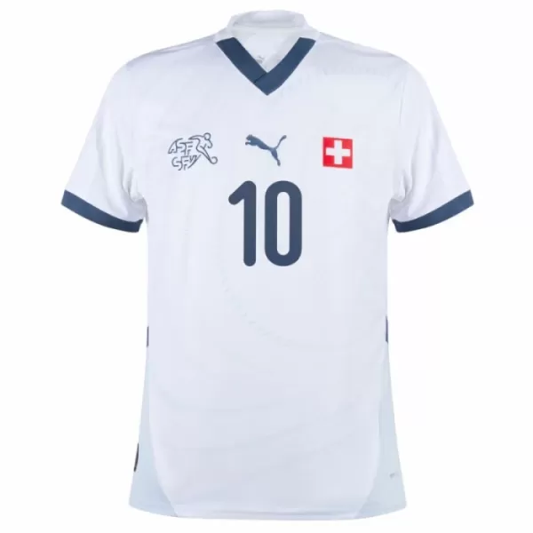 Camisolas Suíça Xhaka 10 Equipamento Alternativo Euro 2024