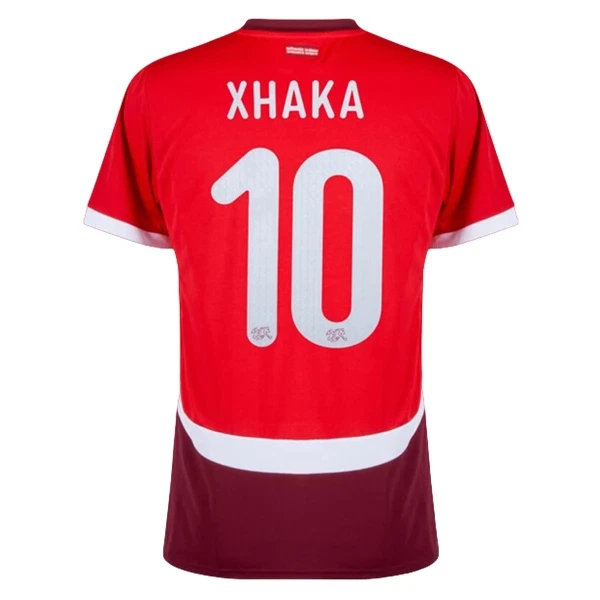 Camisolas Suíça Xhaka 10 Equipamento Principal Euro 2024