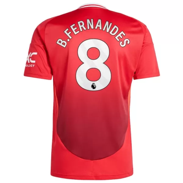 Camisolas Manchester United Bruno Fernandes 8 Criança Equipamento Principal 24/25