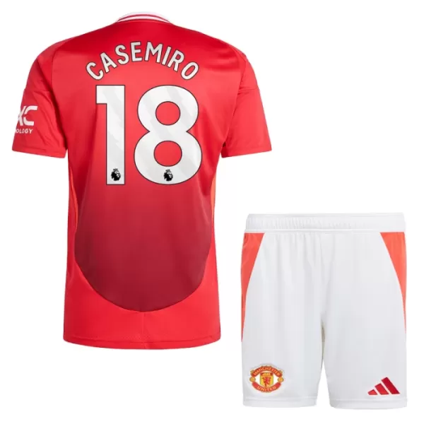 Camisolas Manchester United Casemiro 18 Criança Equipamento Principal 24/25