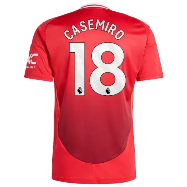 Camisolas Manchester United Casemiro 18 Criança Equipamento Principal 24/25