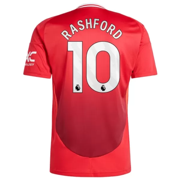 Camisolas Manchester United Marcus Rashford 10 Criança Equipamento Principal 24/25