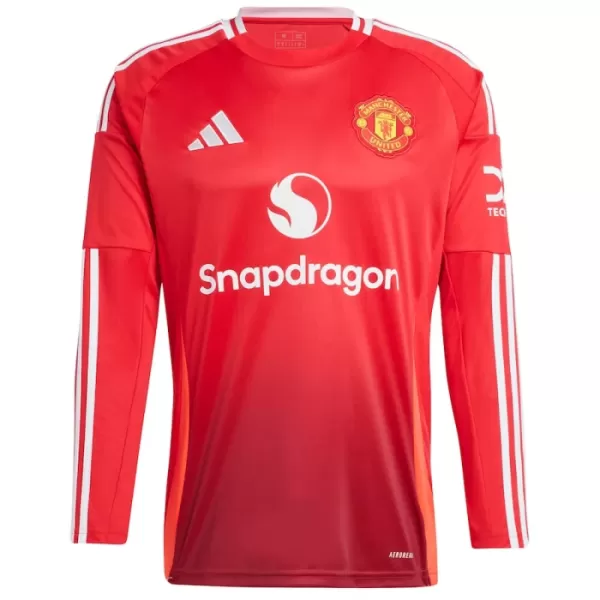 Camisolas Manchester United Marcus Rashford 10 Equipamento Principal 24/25 Manga Comprida