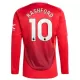 Camisolas Manchester United Marcus Rashford 10 Equipamento Principal 24/25 Manga Comprida