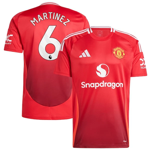 Camisolas Manchester United Martinez 6 Equipamento Principal 24/25