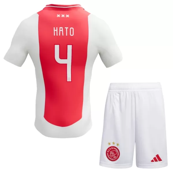 Camisolas Ajax Amsterdam Jorrel Hato 4 Criança Equipamento Principal 24/25