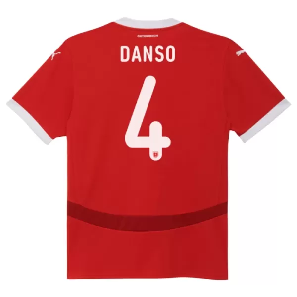 Camisolas Áustria Kevin Danso 4 Equipamento Principal Euro 2024