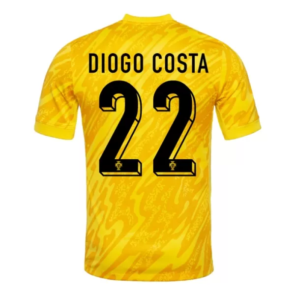 Camisolas Guarda Redes Portugal Diogo Costa 22 Euro 2024 Amarelo