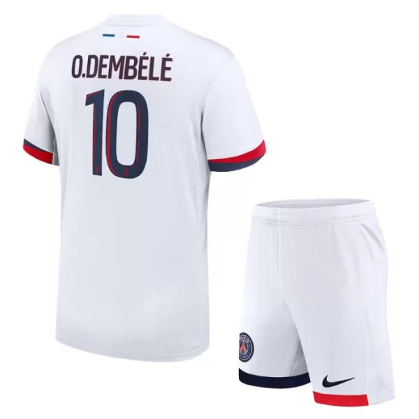 Camisolas Paris Saint-Germain Ousmane Dembélé 10 Criança Equipamento Alternativo 24/25