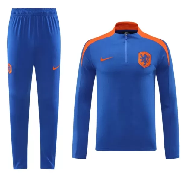 Holanda Conjunto de Moletom de Treino 24/25 Azul