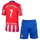 Camisolas Atlético Madrid Antoine Griezmann 7 Criança Equipamento Principal 24/25