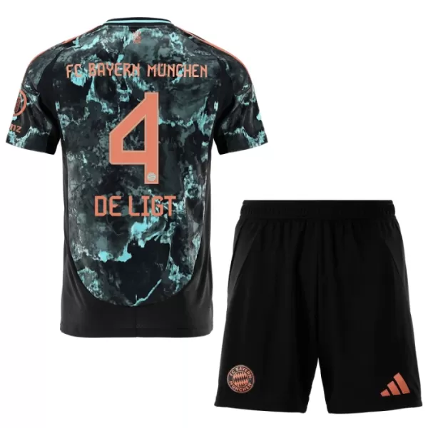 Camisolas FC Bayern de Munique Matthijs de Ligt 4 Criança Equipamento Alternativo 24/25