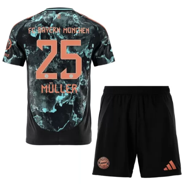 Camisolas FC Bayern de Munique Thomas Müller 25 Criança Equipamento Alternativo 24/25