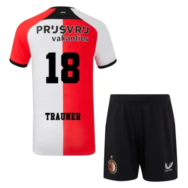 Camisolas Feyenoord Rotterdam Trauner 18 Criança Equipamento Principal 24/25