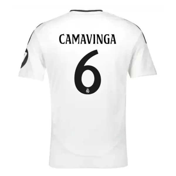 Camisolas Real Madrid Eduardo Camavinga 6 Equipamento Principal 24/25