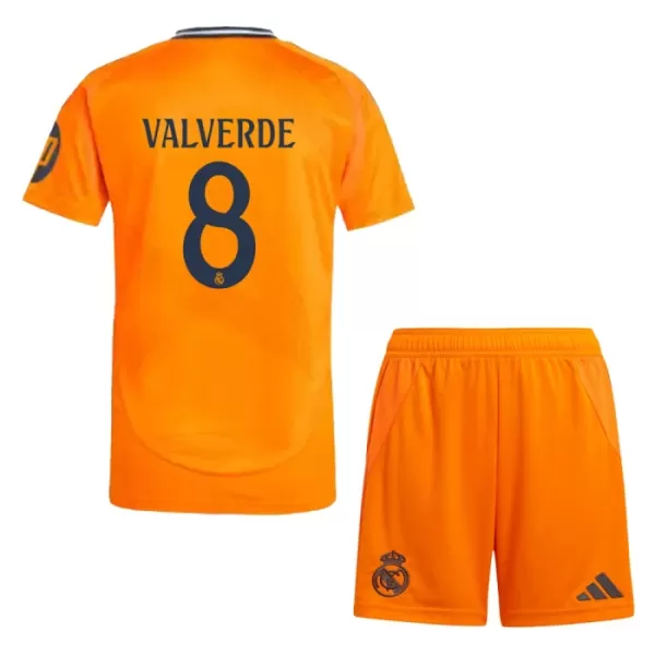 Camisolas Real Madrid Federico Valverde 8 Criança Equipamento Alternativo 24/25