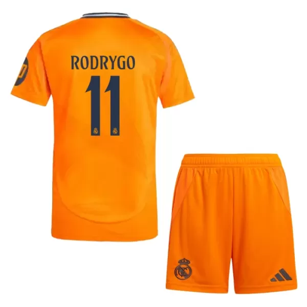 Camisolas Real Madrid Rodrygo Goes 11 Criança Equipamento Alternativo 24/25