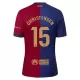 Camisolas FC Barcelona Christensen 15 Equipamento Principal 24/25