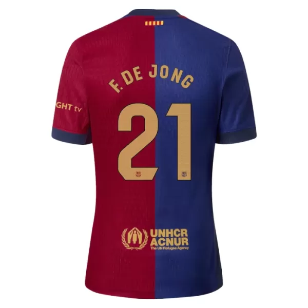 Camisolas FC Barcelona Frenkie de Jong 21 Criança Equipamento Principal 24/25