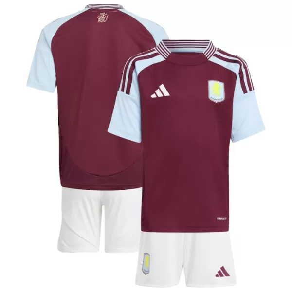 Camisolas Aston Villa Criança Equipamento Principal 24/25