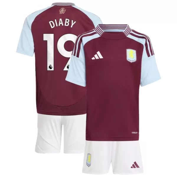 Camisolas Aston Villa Diaby 19 Criança Equipamento Principal 24/25