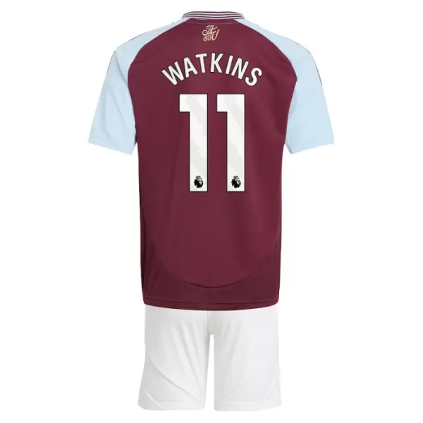 Camisolas Aston Villa Watkins 11 Criança Equipamento Principal 24/25