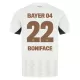 Camisolas Bayer 04 Leverkusen Victor Boniface 22 Equipamento Alternativo 24/25