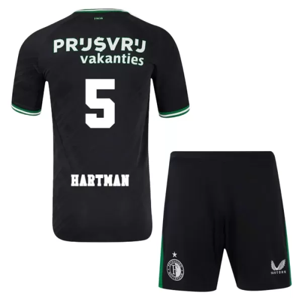 Camisolas Feyenoord Rotterdam Hartman 5 Criança Equipamento Alternativo 24/25