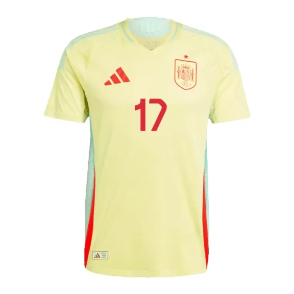 Camisolas Espanha Williams JR 17 Criança Equipamento Alternativo Euro 2024