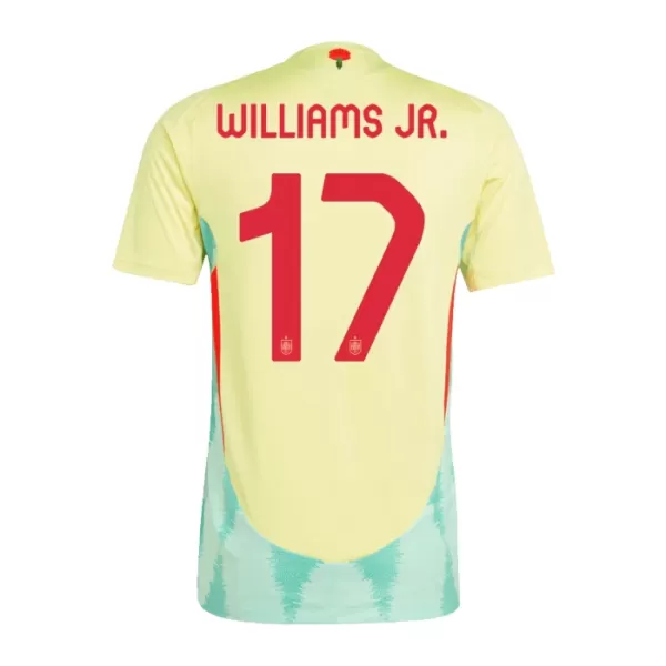 Camisolas Espanha Williams JR 17 Criança Equipamento Alternativo Euro 2024