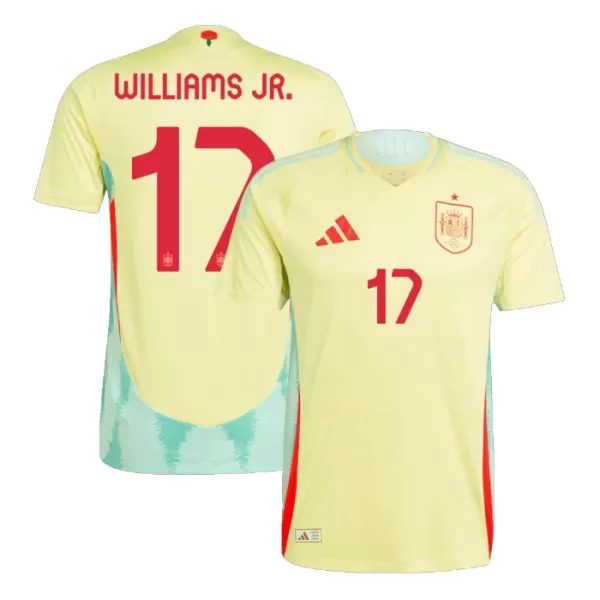 Camisolas Espanha Williams JR 17 Equipamento Alternativo Euro 2024