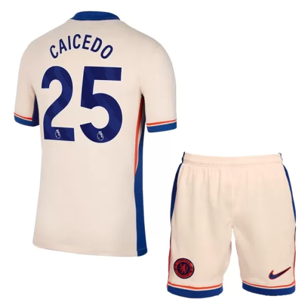 Camisolas Chelsea Caicedo 25 Criança Equipamento Alternativo 24/25