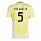 Camisolas Juventus Locatelli 5 Criança Equipamento Alternativo 24/25