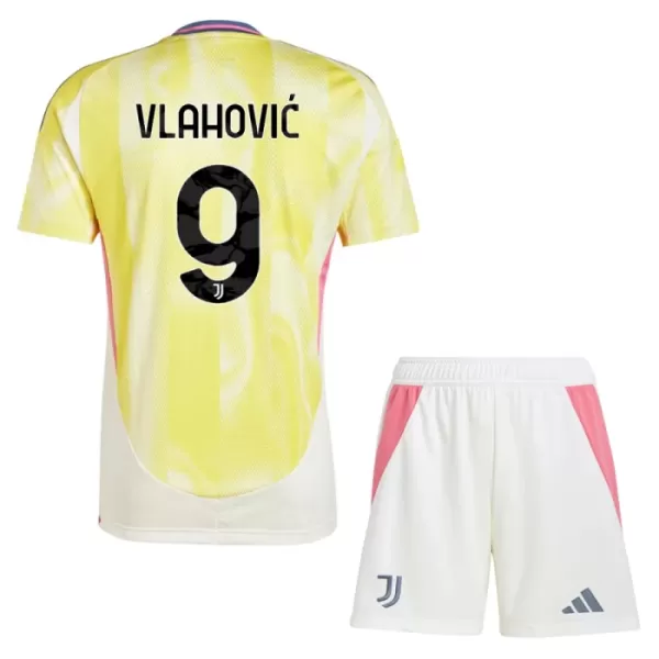 Camisolas Juventus Vlahovic 9 Criança Equipamento Alternativo 24/25