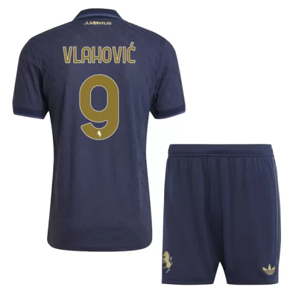 Camisolas Juventus Vlahovic 9 Criança Equipamento Terceiro 24/25