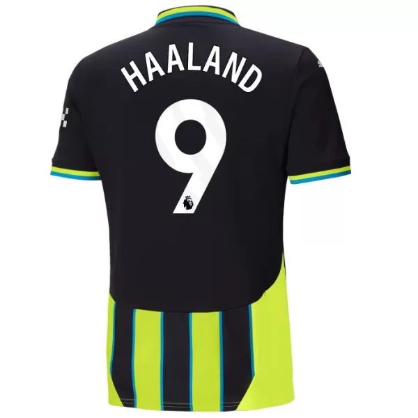 Camisolas Manchester City Erling Haaland 9 Criança Equipamento Alternativo 24/25