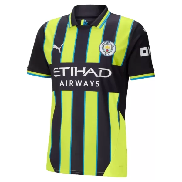 Camisolas Manchester City Erling Haaland 9 Criança Equipamento Alternativo 24/25