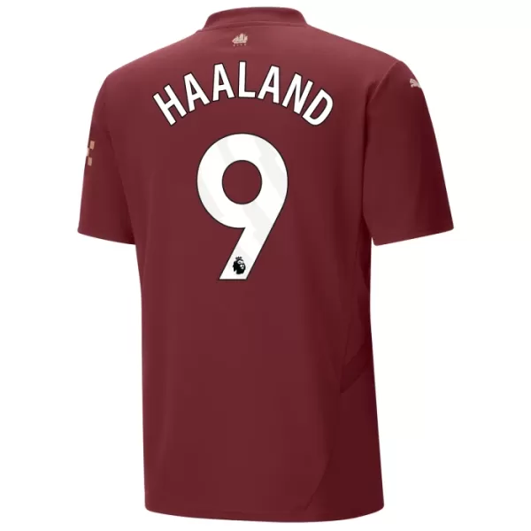 Camisolas Manchester City Erling Haaland 9 Criança Equipamento Terceiro 24/25