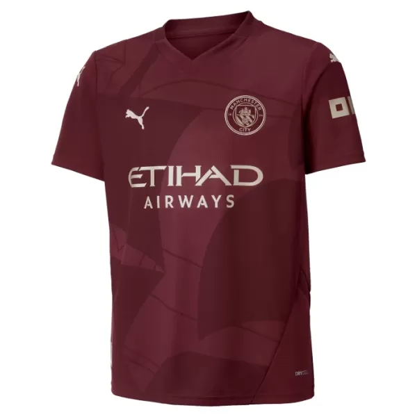 Camisolas Manchester City Erling Haaland 9 Criança Equipamento Terceiro 24/25