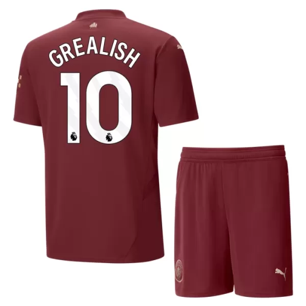 Camisolas Manchester City Jack Grealish 10 Criança Equipamento Terceiro 24/25