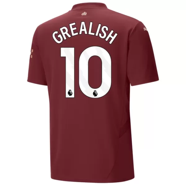 Camisolas Manchester City Jack Grealish 10 Criança Equipamento Terceiro 24/25