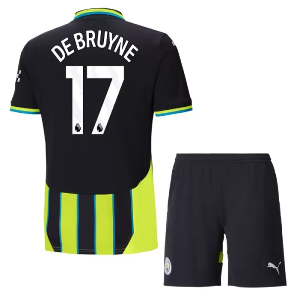 Camisolas Manchester City Kevin De Bruyne 17 Criança Equipamento Alternativo 24/25