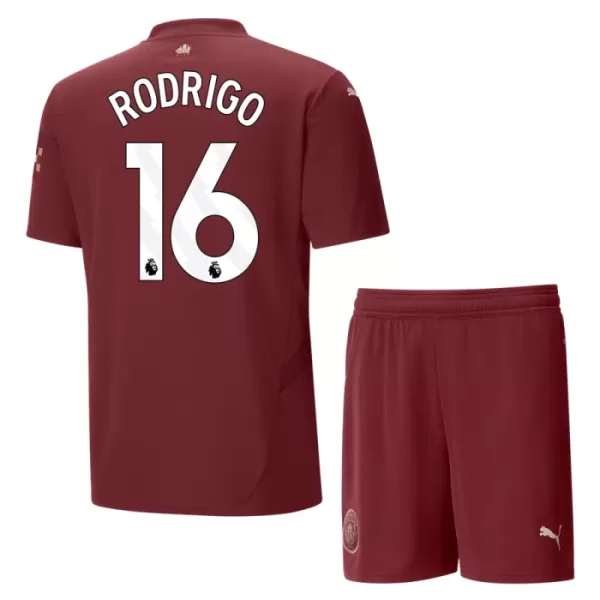 Camisolas Manchester City Rodrigo Hernández 16 Criança Equipamento Terceiro 24/25