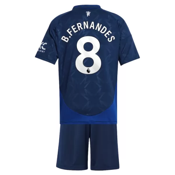 Camisolas Manchester United Bruno Fernandes 8 Criança Equipamento Alternativo 24/25