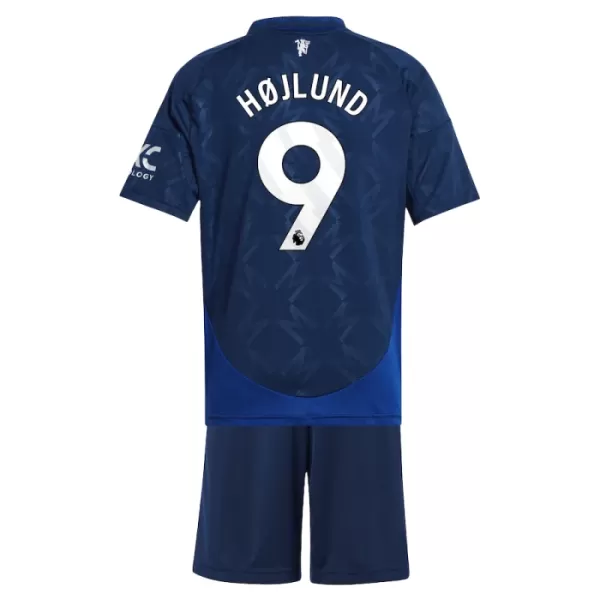 Camisolas Manchester United Rasmus Højlund 9 Criança Equipamento Alternativo 24/25