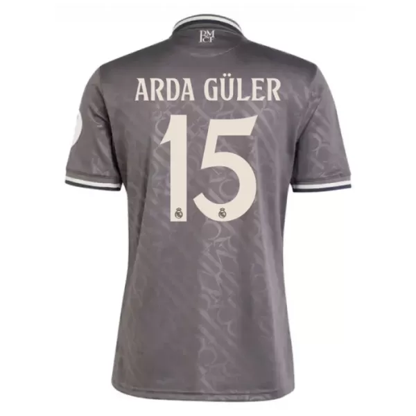 Camisolas Real Madrid Arda Guler 15 Equipamento Terceiro 24/25