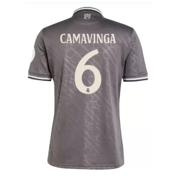 Camisolas Real Madrid Eduardo Camavinga 6 Equipamento Terceiro 24/25